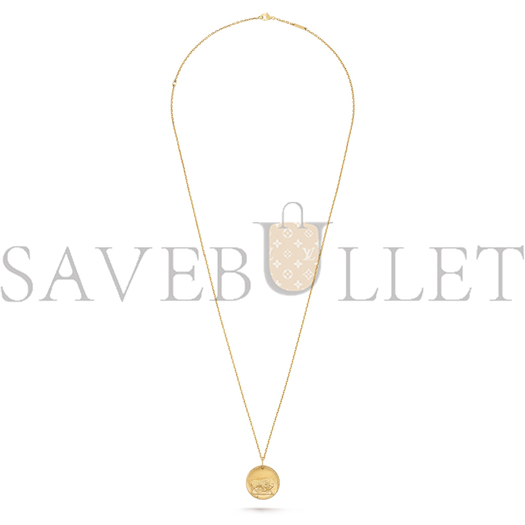 V*N CL*F arpels zodiaque medal arietis (aries) - yellow gold  vcarp7sq00